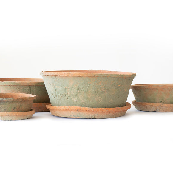 Terracotta Antikk Lav 4 stk sett