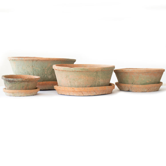 Terracotta Antikk Lav 4 stk sett